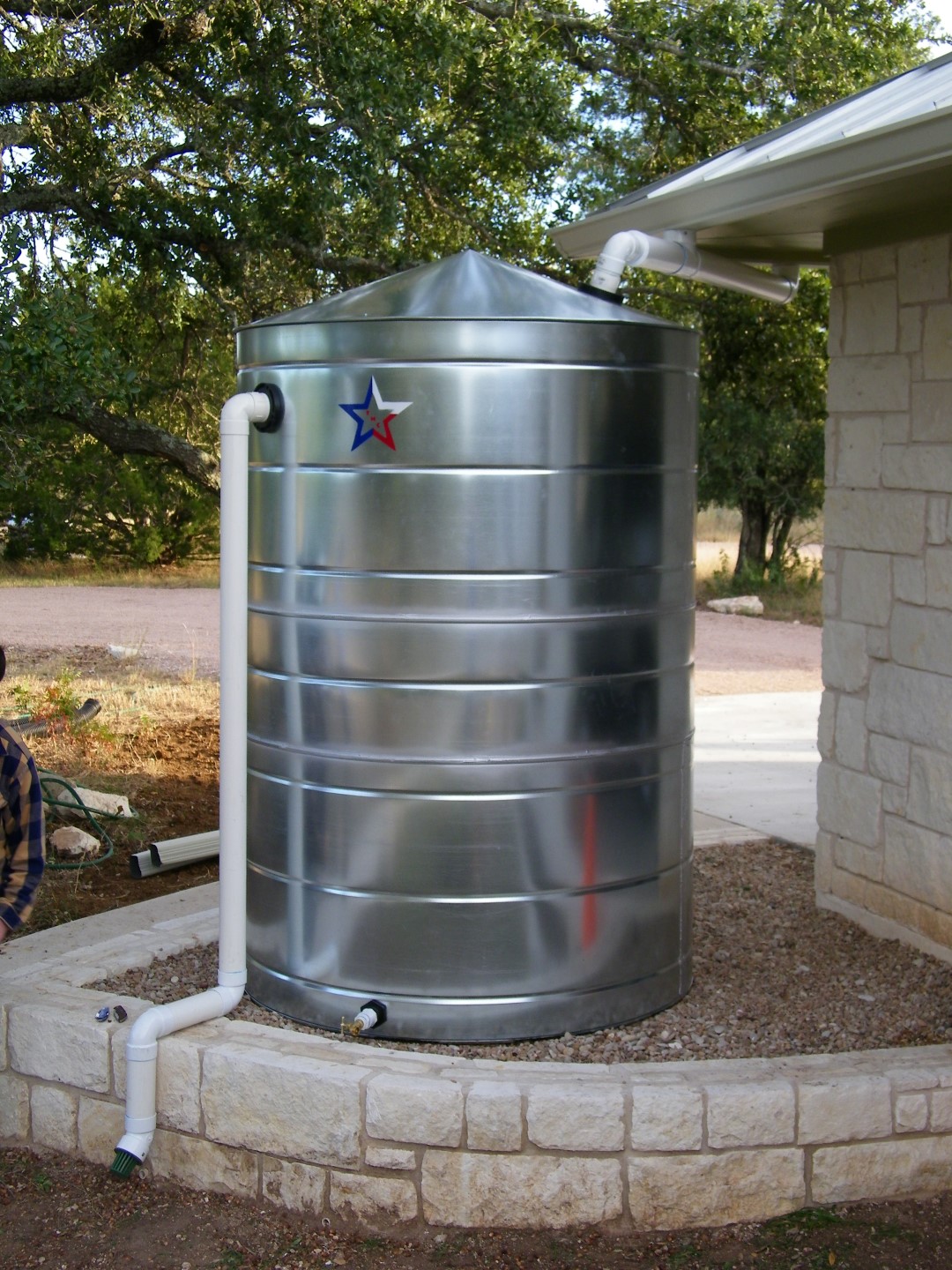 1630 Gallon Galvanized Metal Water Storage Tank - Capitol Water Tanks