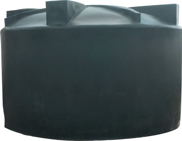Black 5000 Gallon Short Poly Rainwater Harvesting Tank
