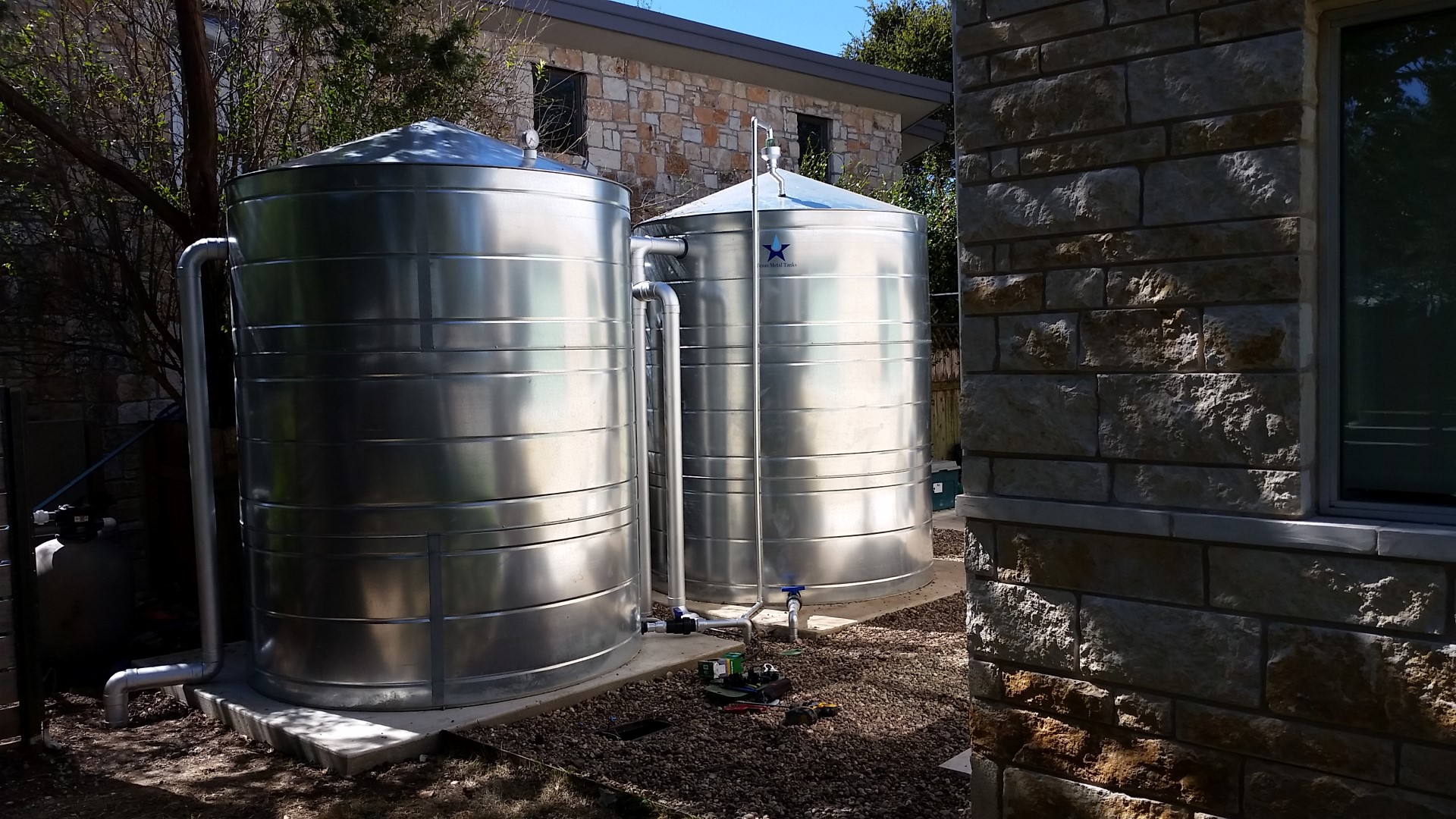 2500 Gallon Galvanized Metal Water Storage Tank - Capitol Water Tanks