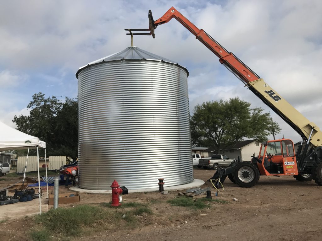 corrugated metal liner fire protection tank