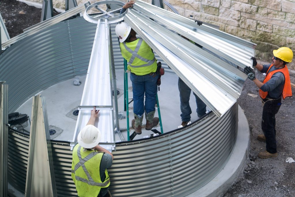 On Site Construction of a Pioneer Water Tank